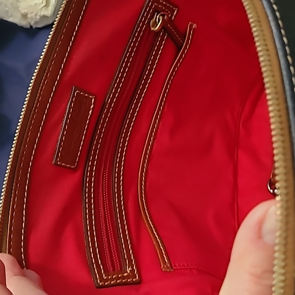 Navy Dooney & Bourke Dome Satchel - Picture 5 of 13